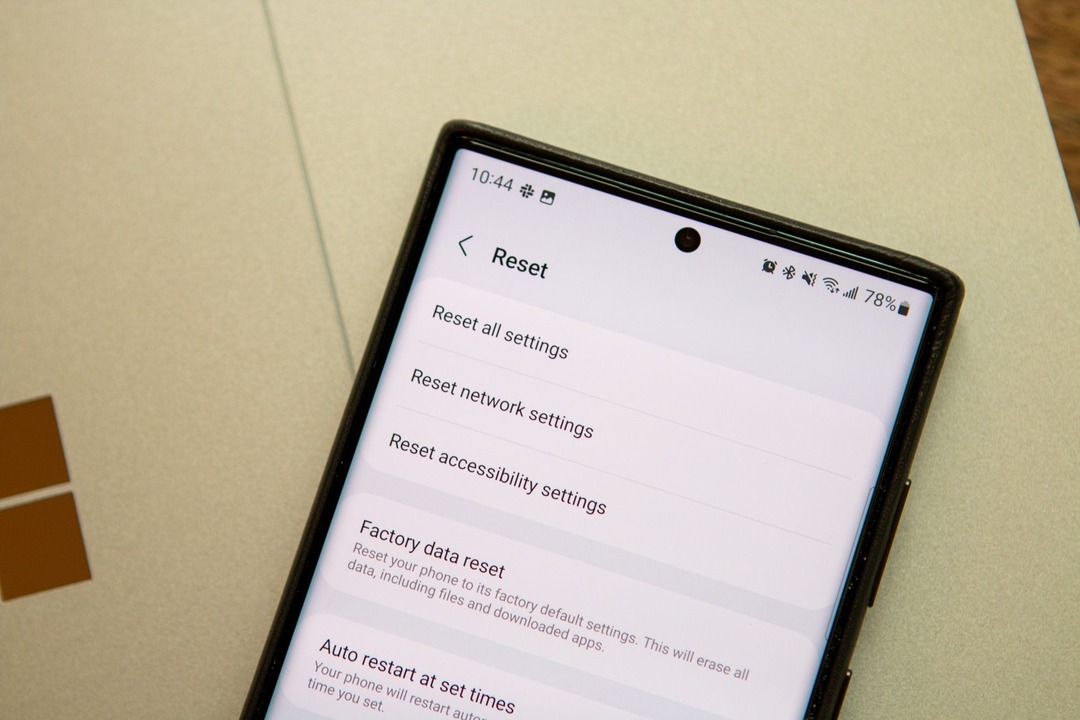 reset network setting android ios