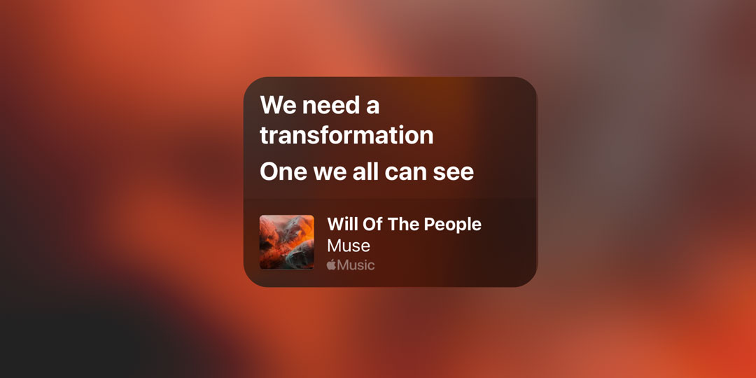 share lyrics apple music
