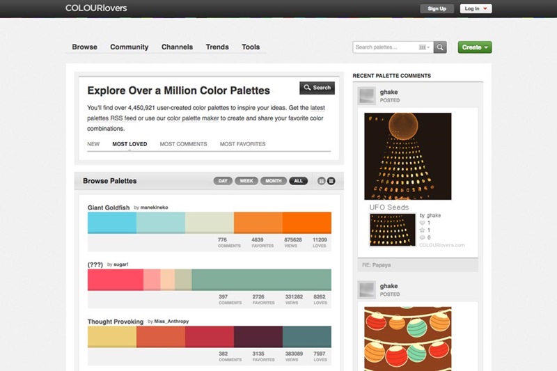 COLOURlovers - kombinasi warna