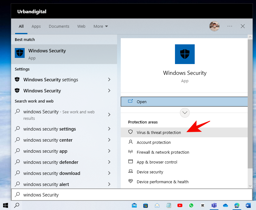 Cara Mematikan Window Security di Windows 10 - Step 2