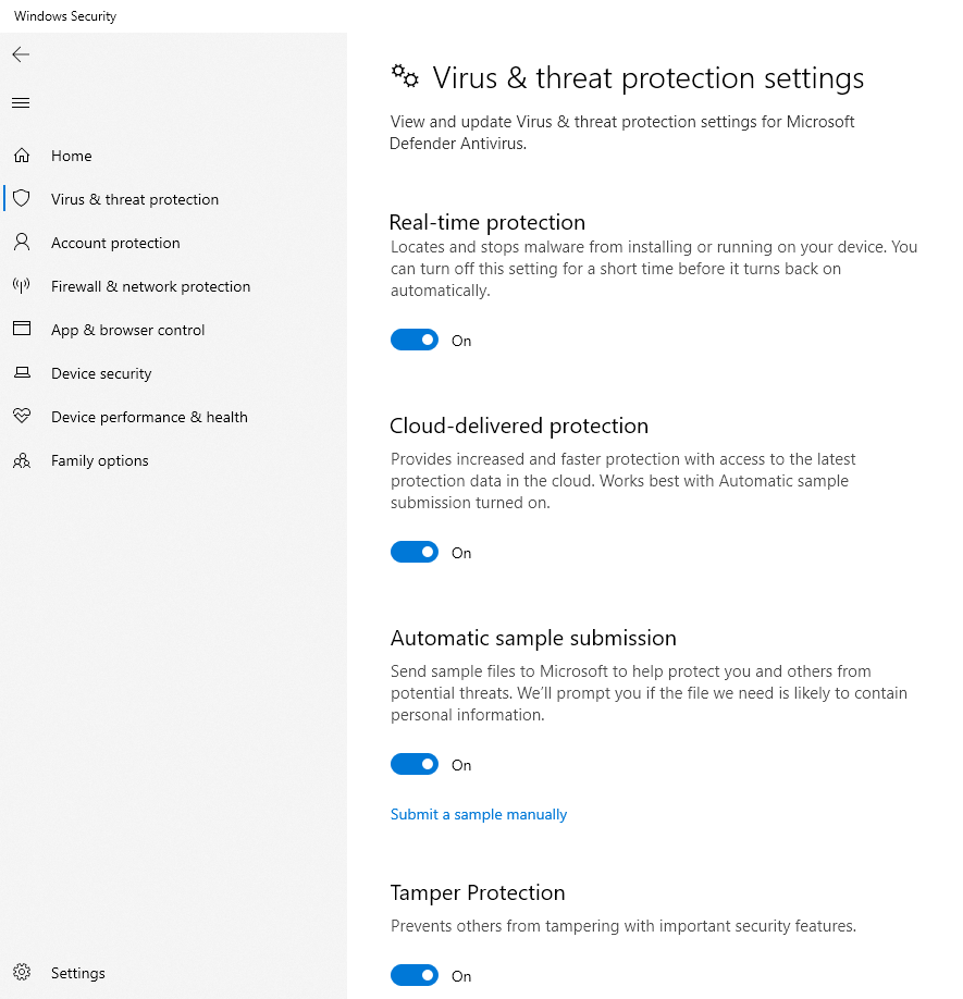 Cara Mematikan Window Security di Windows 10 - Step 4