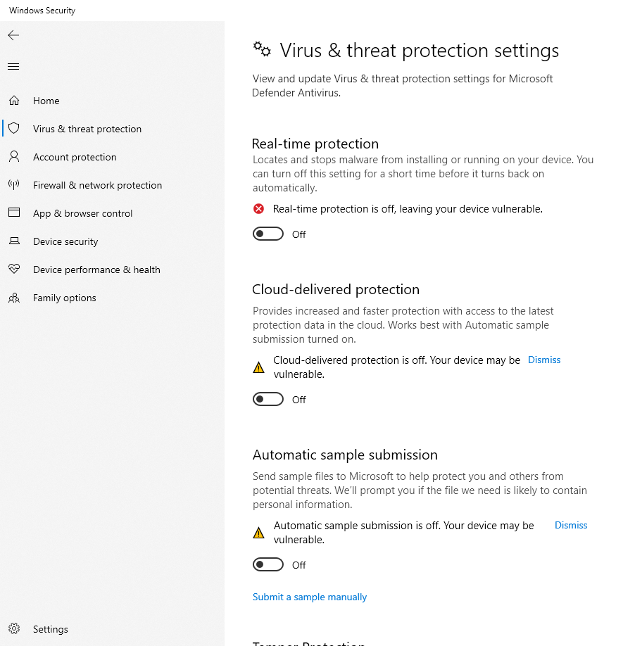 Cara Mematikan Window Security di Windows 10 - Step 5