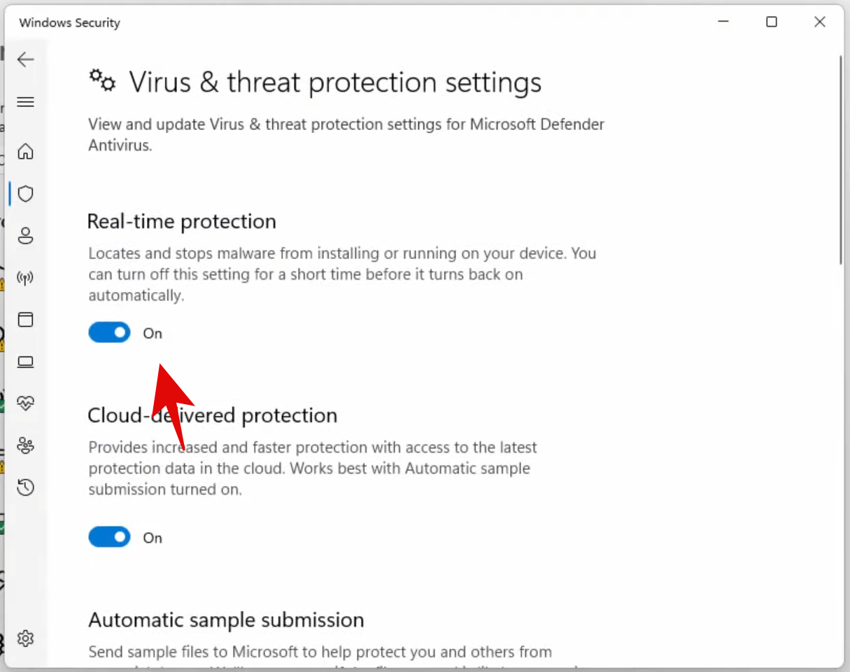 Cara Mematikan Window Security di Windows 11 - Step 06