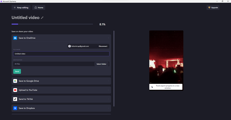 Cara Save Video di Clipchamp 3