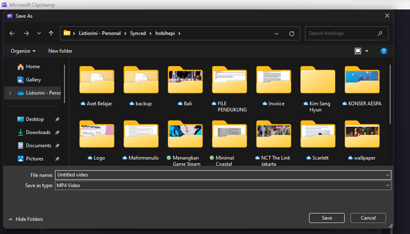 Cara Save Video di Clipchamp 5