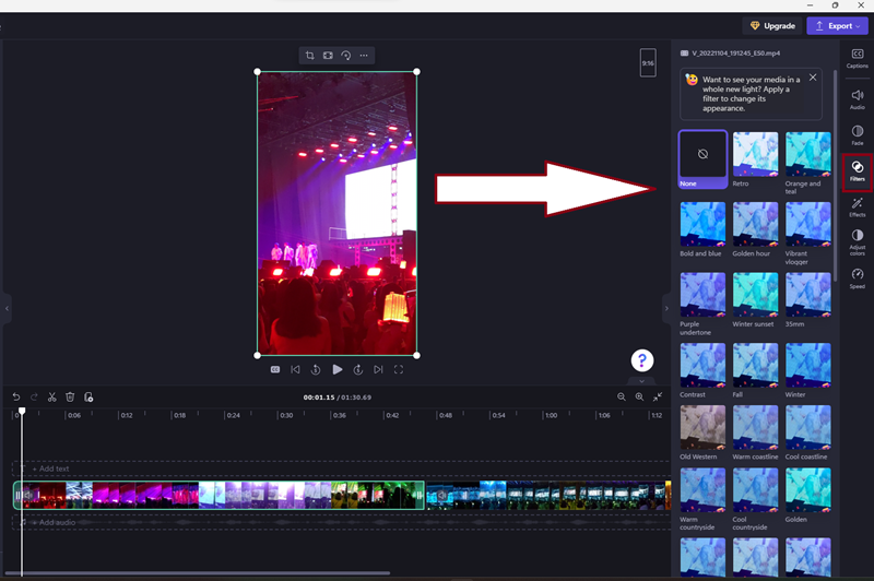 Tutorial Clipchamp Pakai Fitur yang Ada di Toolbar Bagian Kanan 5