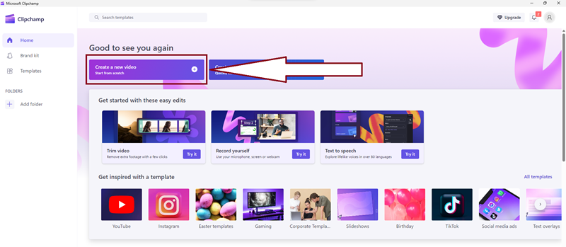 Tutorial Clipchamp Pakai Fitur yang Ada di Toolbar Bagian Kiri 1