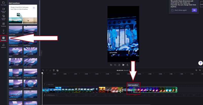 Tutorial Clipchamp Pakai Fitur yang Ada di Toolbar Bagian Kiri 4