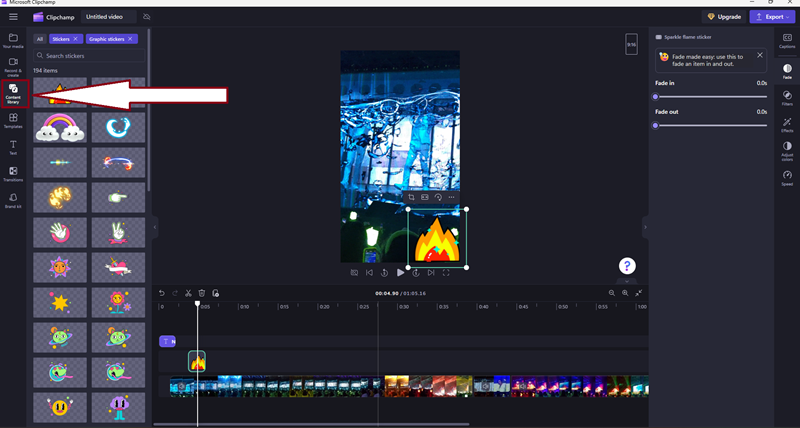 Tutorial Clipchamp Pakai Fitur yang Ada di Toolbar Bagian Kiri 6