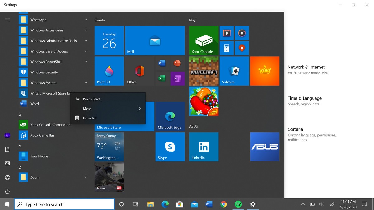 cara uninstall aplikasi di windows 10