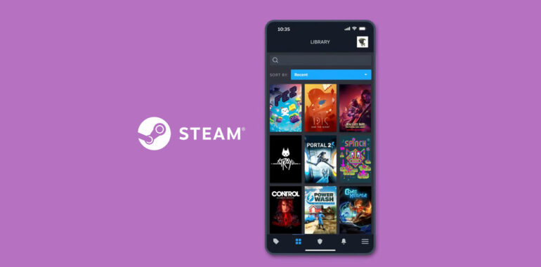 aplikasi steam mobile baru