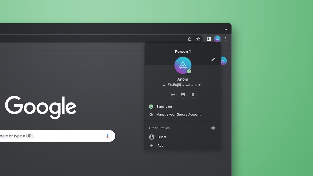 ilustrasi mengganti akun google chrome