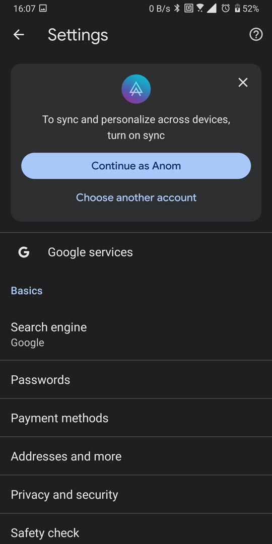 gambar cara mengganti akun google chrome android dengan yang lain