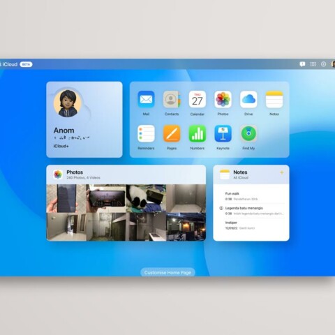 ilustrasi screenshot website icloud baru
