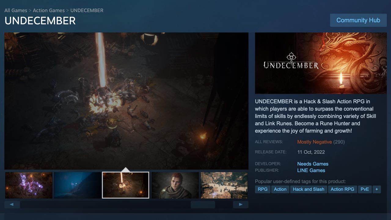 gambar tangkapan layar game undecember di steam