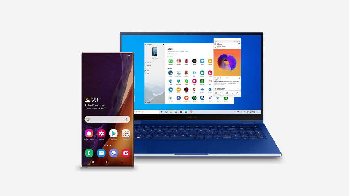 windows dan ponsel samsung
