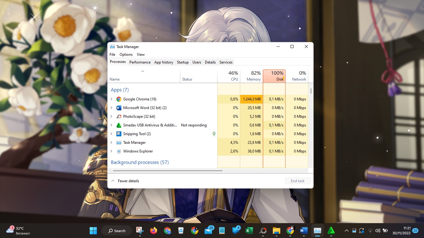 cara mematikan aplikasi dengan task manager secara paksa