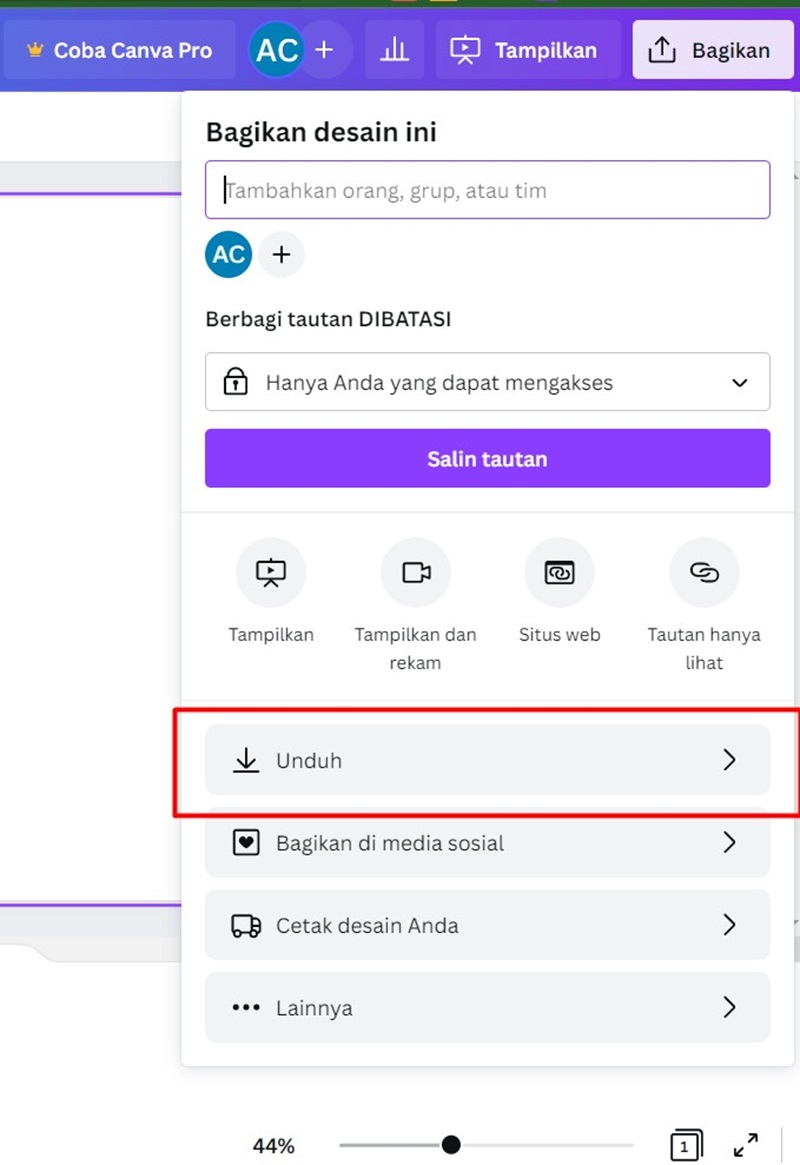 Cara Membuat Poster di Canva dengan Laptop 4