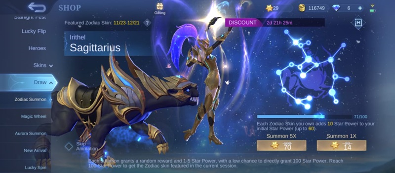 Cara Mendapatkan Skin Zodiac Mobile Legends 3