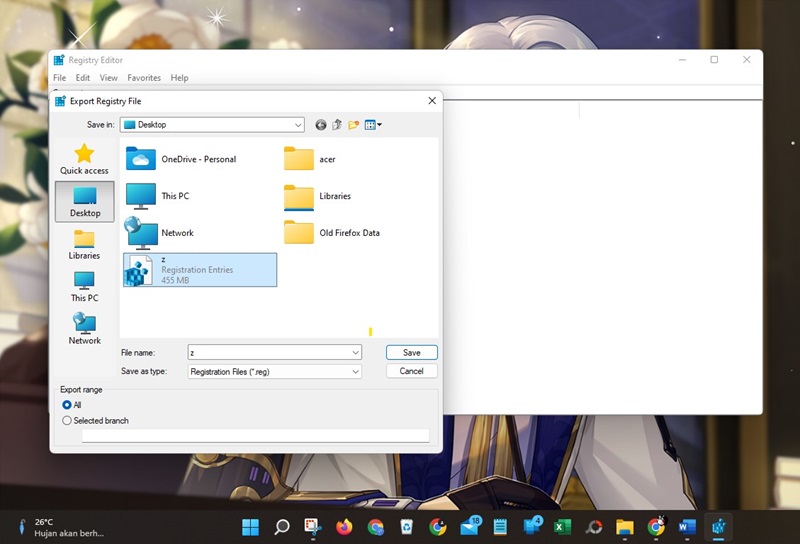 Cara Mengecilkan Taskbar Windows 11 dengan Registry Editor 5