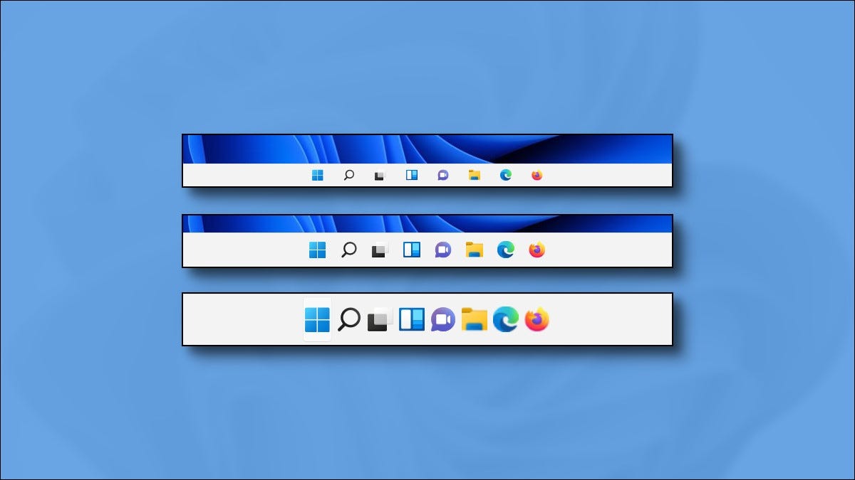 cara mengecilkan taskbar windows 11