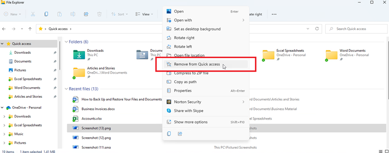 Cara Menyembunyikan Recent Files History di Quick Access Windows 10