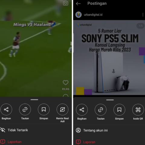 Copy Link Instagram Sendiri