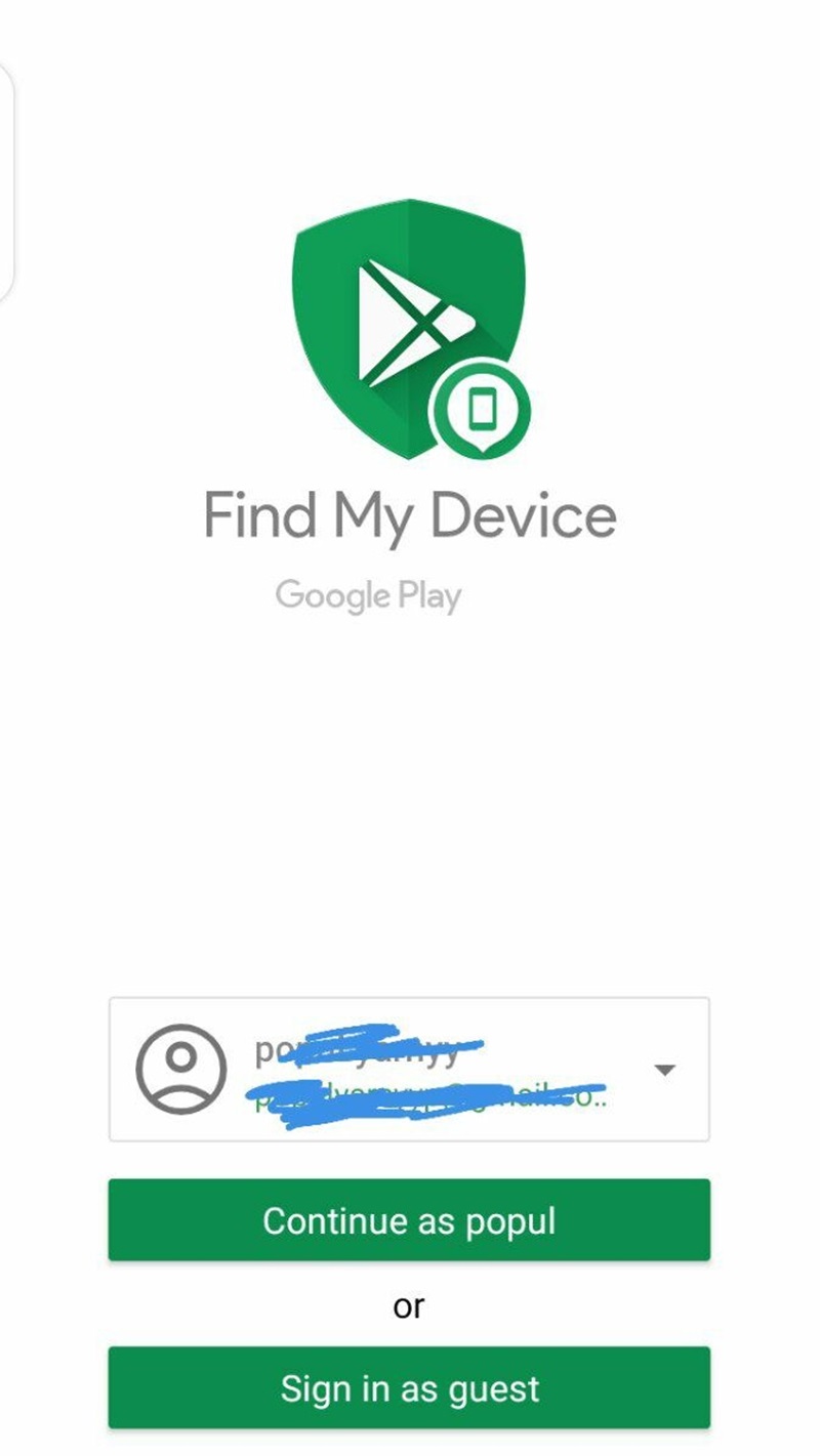 Menggunakan Find My Device - cara melacak seseorang lewat email dan nomor hp