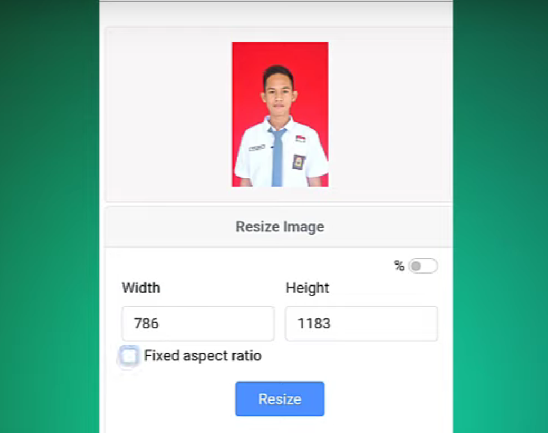 Menggunakan resizepixel.com 4