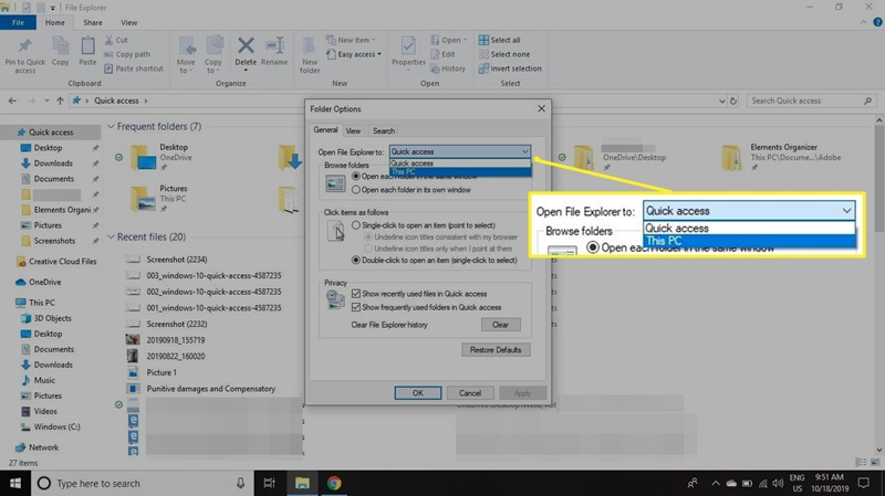 Setting Quick Access di Windows