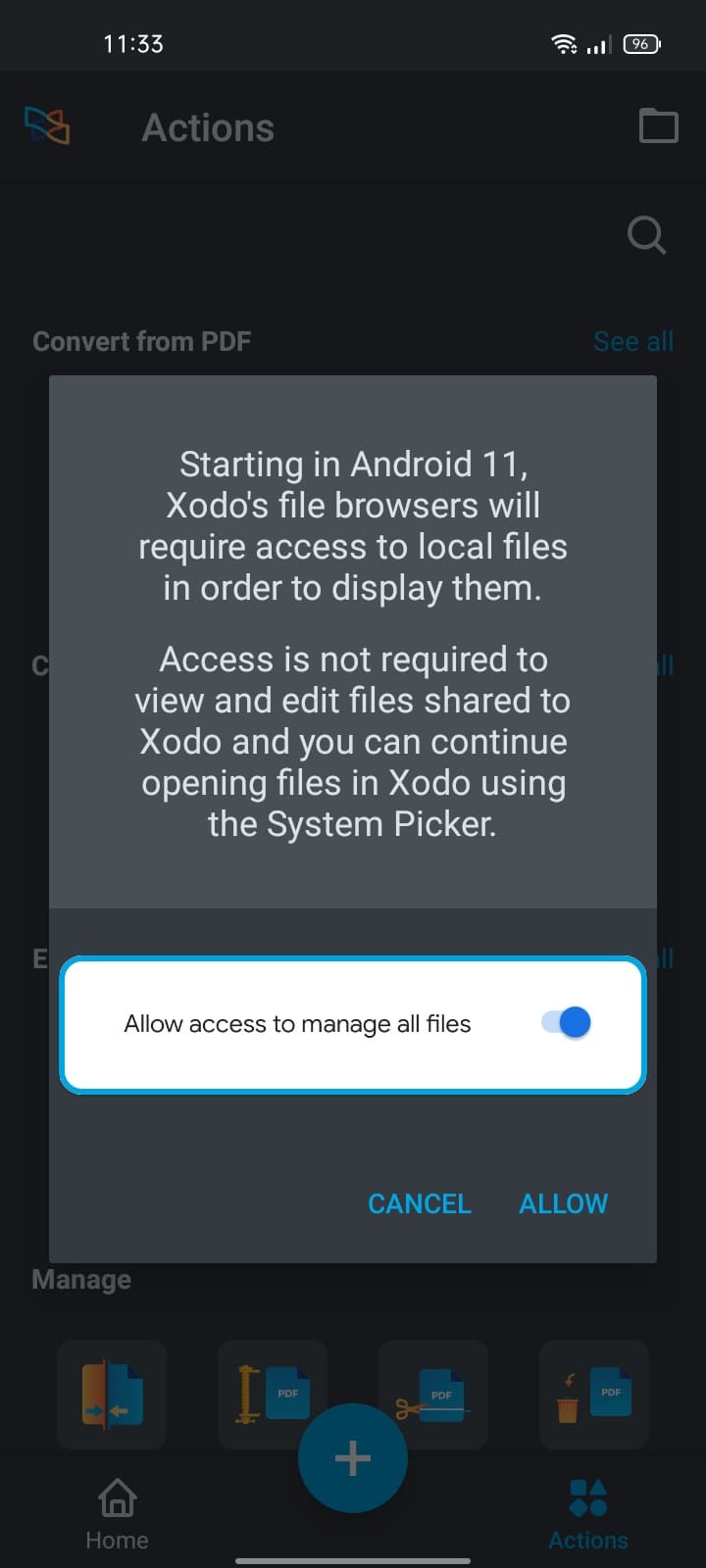 cara menggabungkan file PDF di android