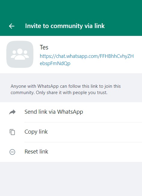 Membuat Komunitas Whatsapp