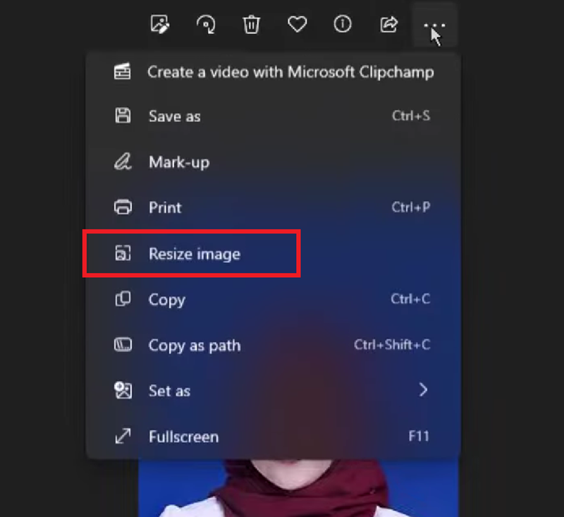 cara memperbesar ukuran foto - Menggunakan Fitur Bawaan Windows 2