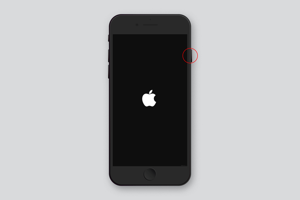 gambar cara restart iphone dengan touch id