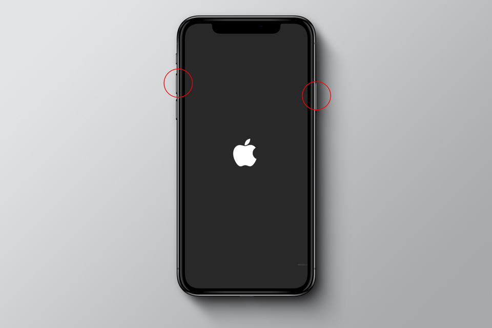 gambar cara restart iPhone dengan face id