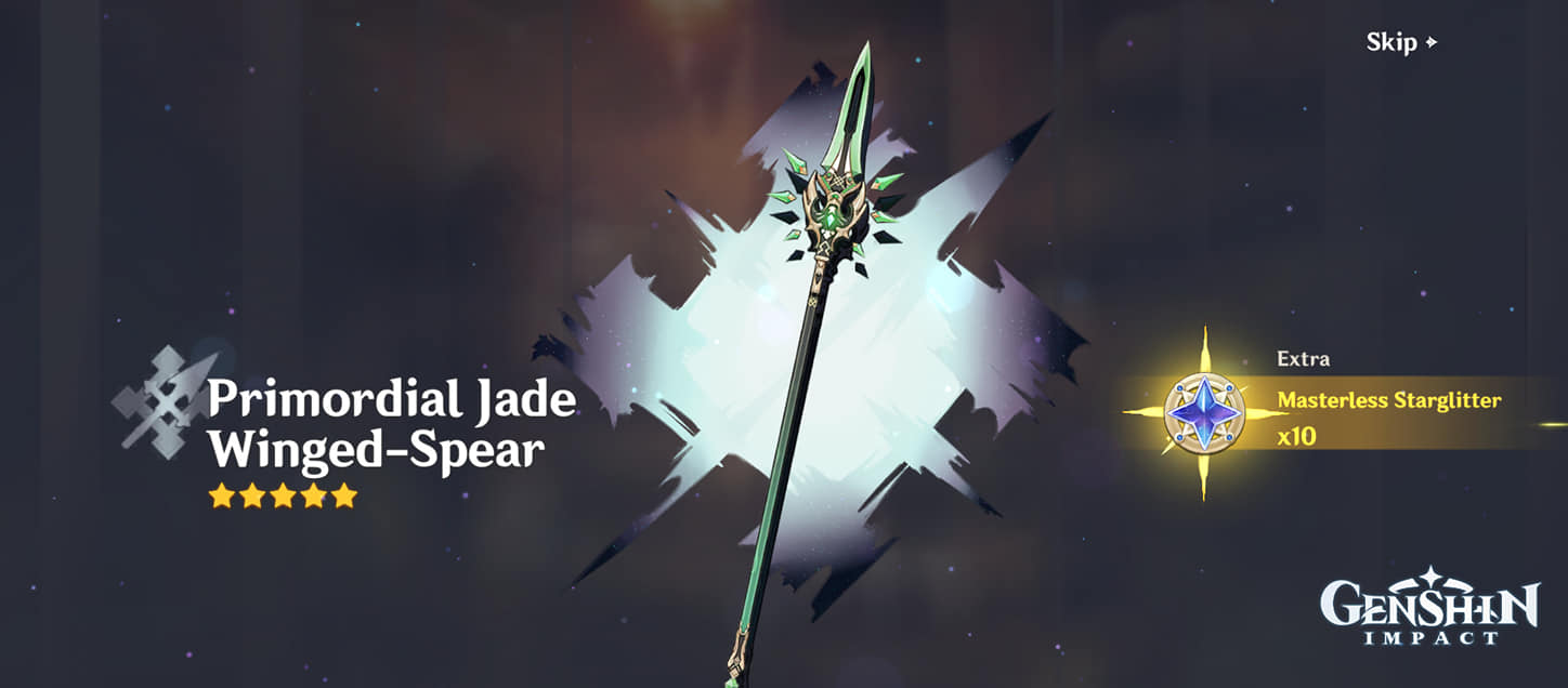 Primordial Jade, Winged Spear