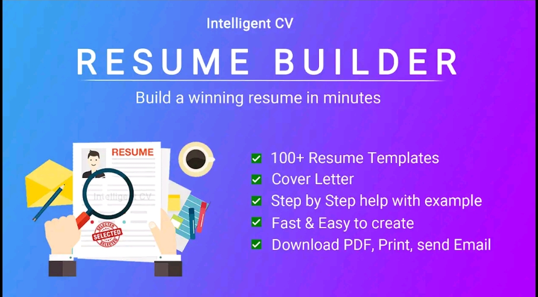 4. Resume Builder by Intelligent CV