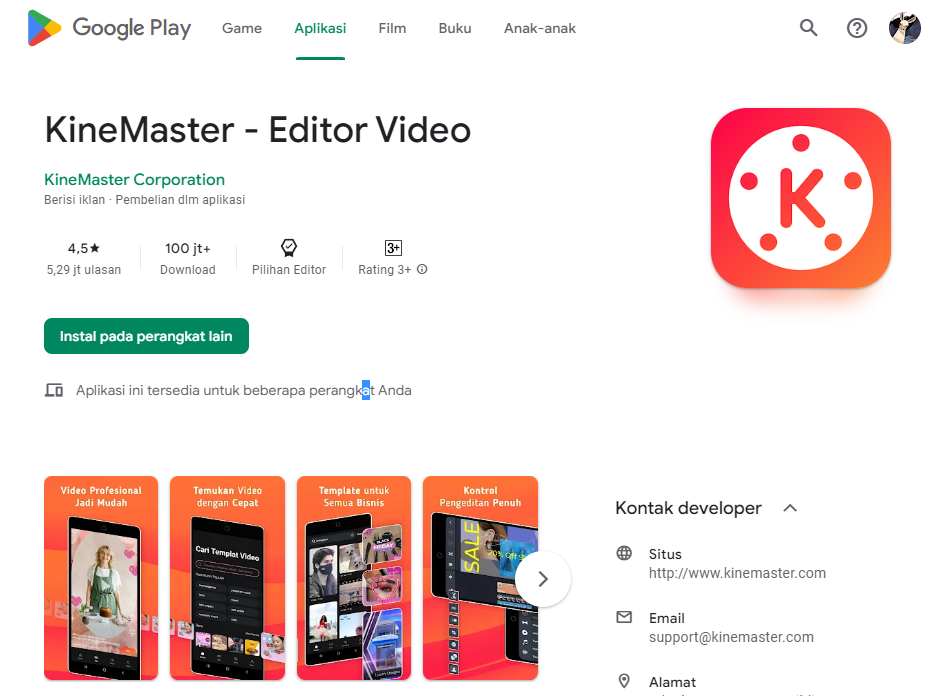 Aplikasi Green Screen Terbaik di Android - KineMaster