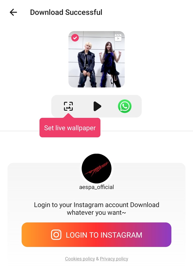 Cara Download Reels Instagram di Android 6