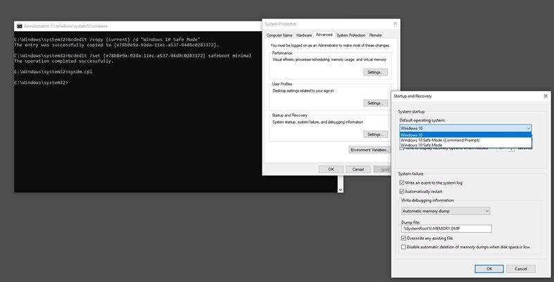 Cara Mengaktifkan Safe Mode Windows 10 Menggunakan tombol F8 di CMD