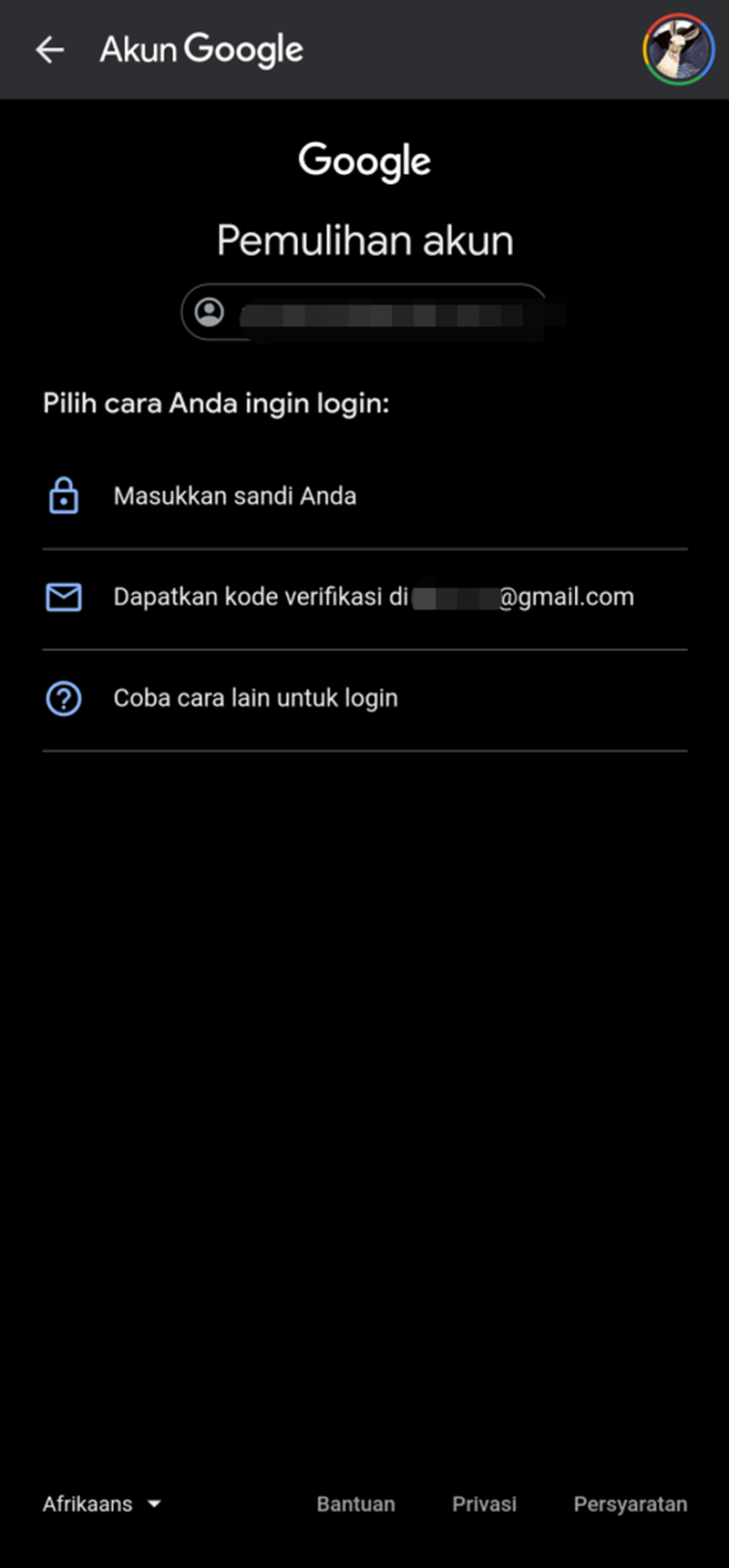 Cara Mengganti Password Gmail yang Lupa 3