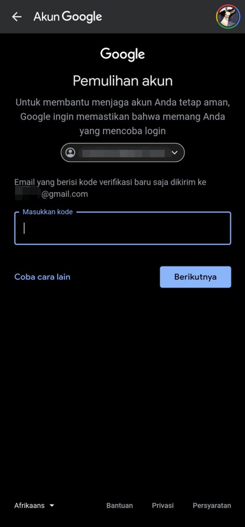 Cara Mengganti Password Gmail yang Lupa 4