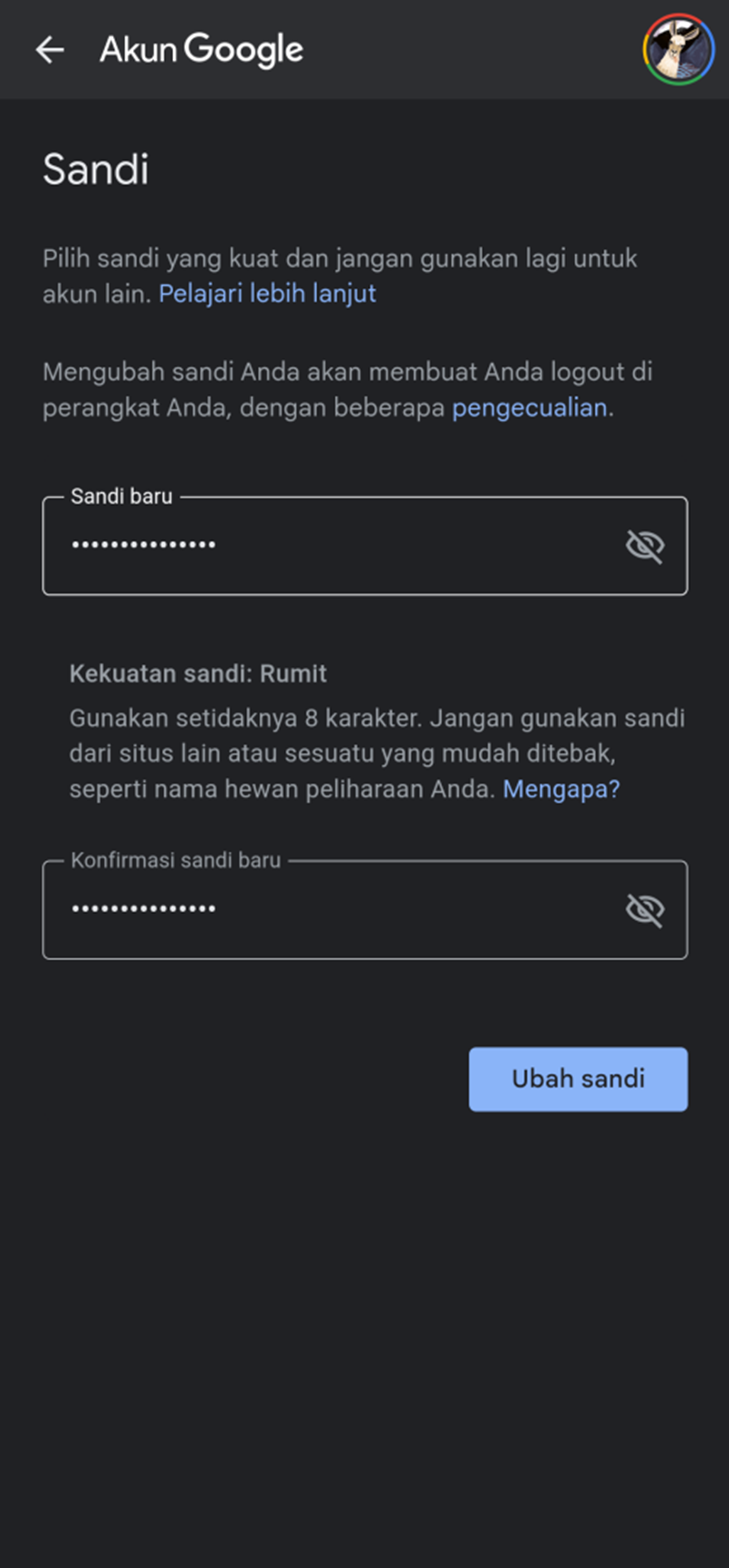 Cara Mengganti Password Gmail yang Lupa 5