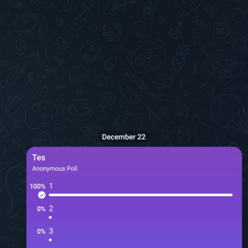 Cara membuat anonymous polling di Telegram