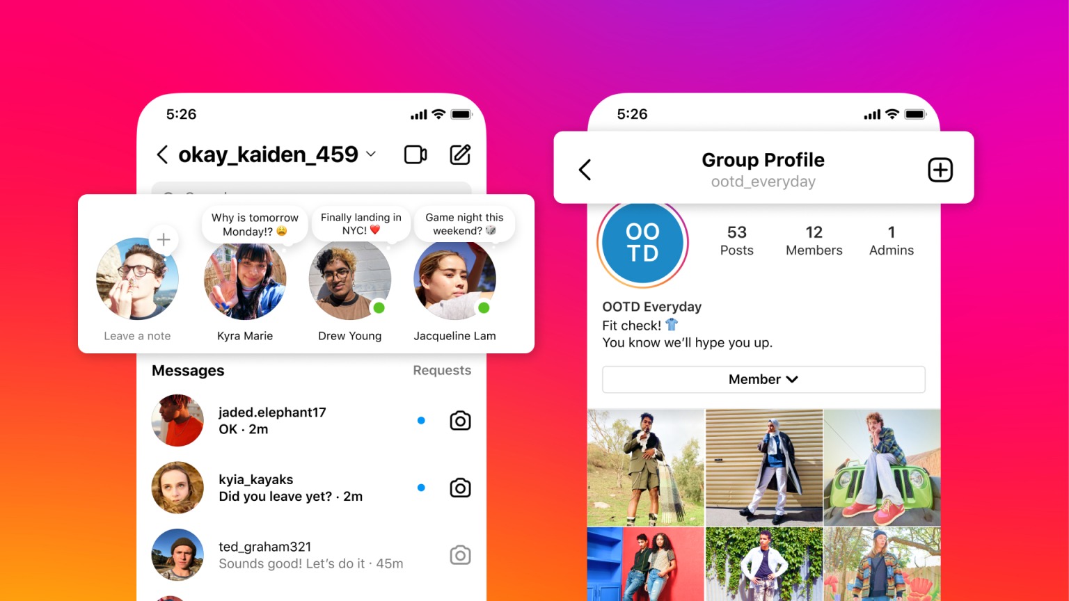 fitur instagram notes