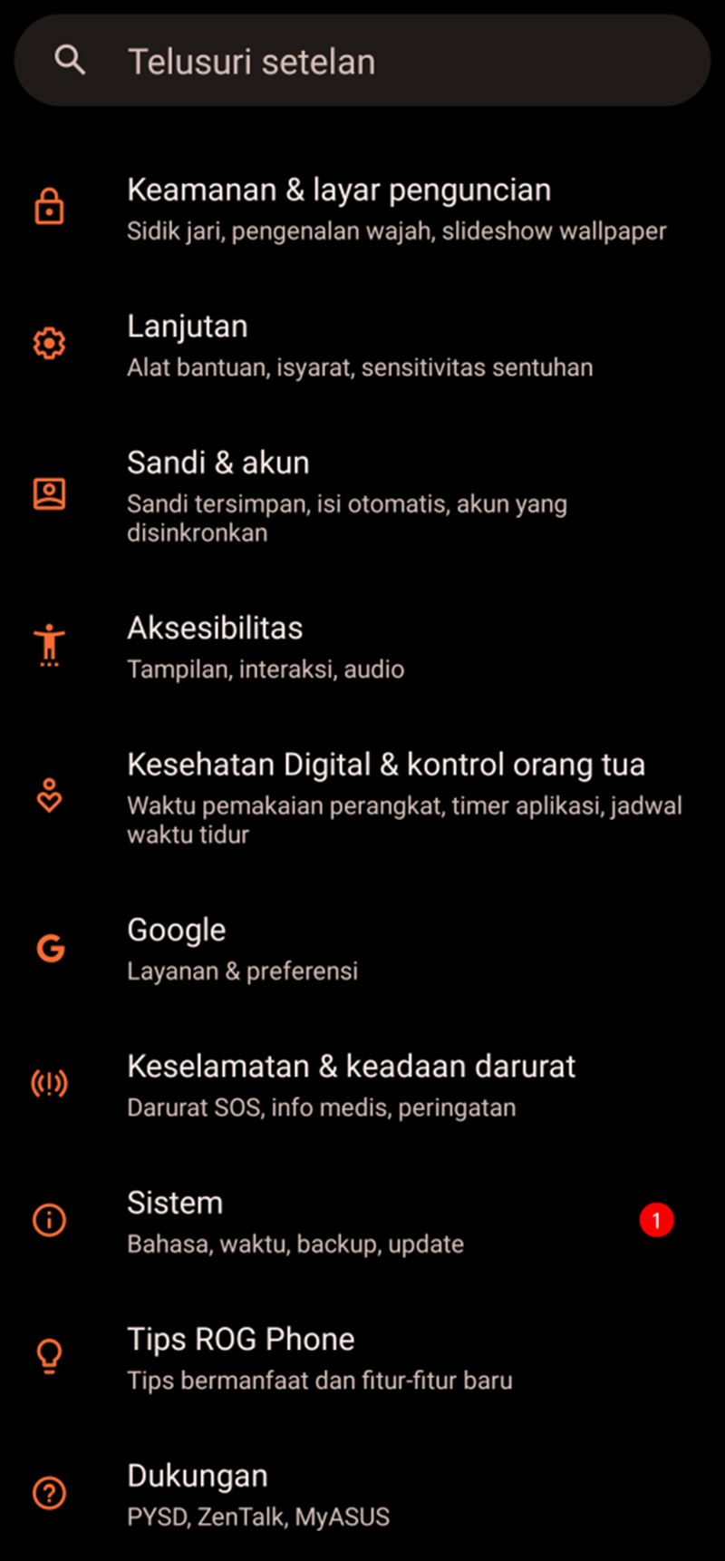 Mengganti password Gmail melalui setelan akun Google - cara ganti password gmail di HP 1