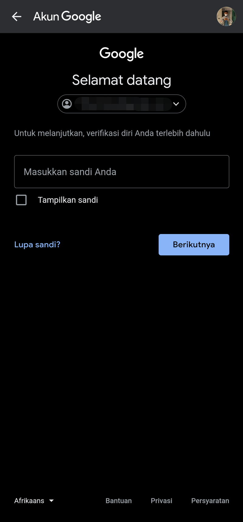 Mengganti password Gmail melalui setelan akun Google - cara ganti password gmail di HP 4