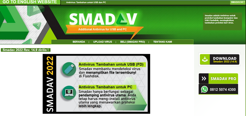 Smadav Additional Antivirus For USB & PC
