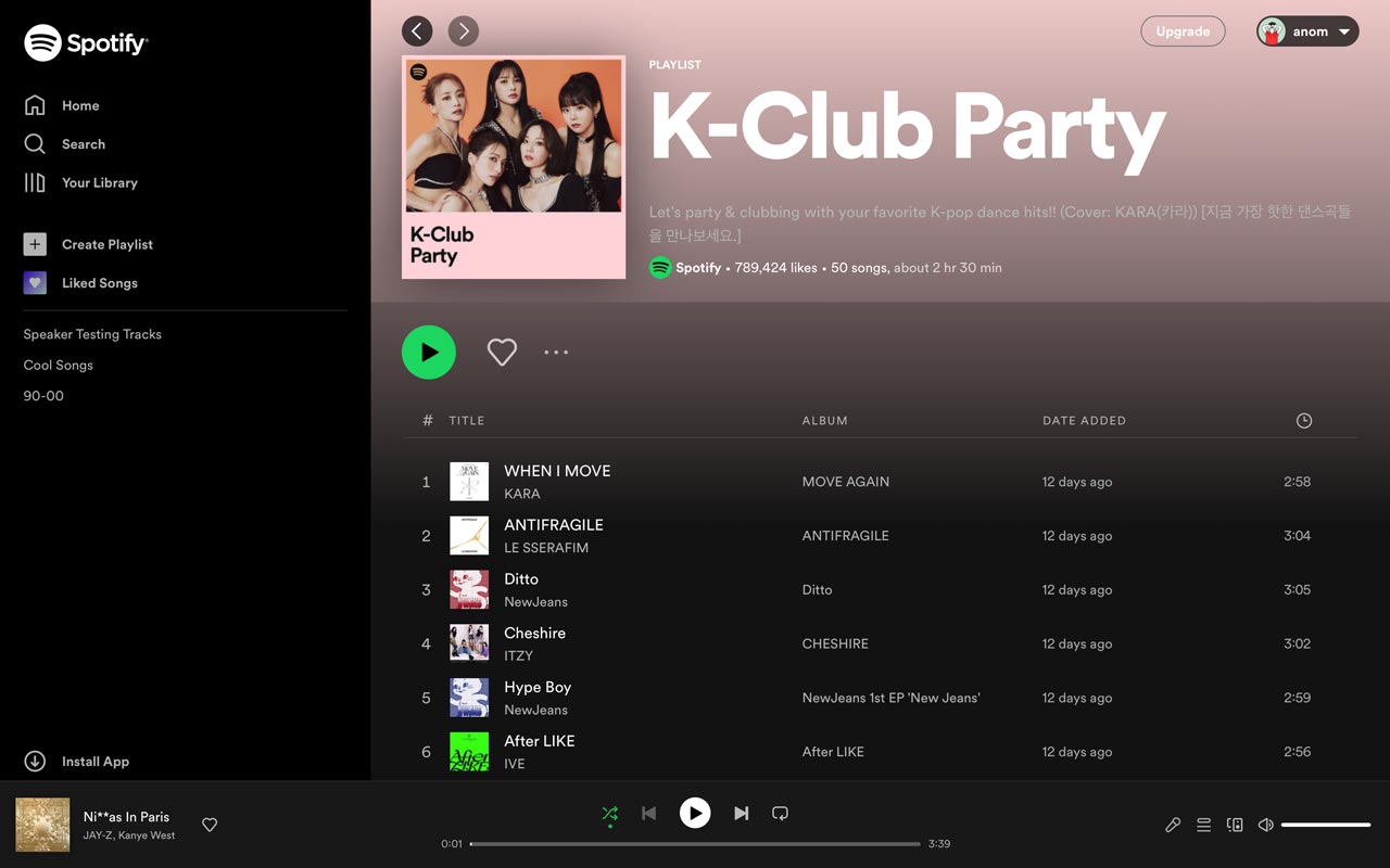 gambar playlist kpop party spotify