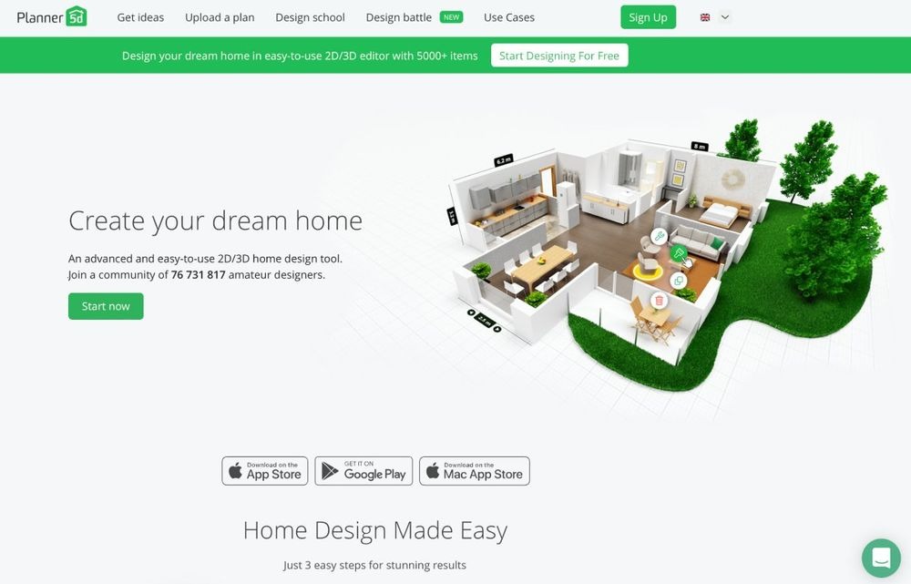 aplikasi desain rumah pc planner 5d